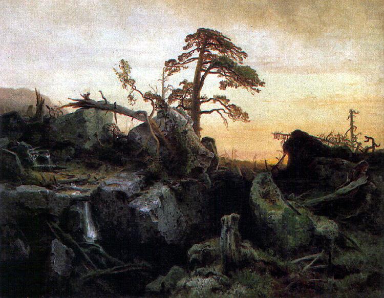 Sterbender Urwald, Nationalgalerie Oslo, Hermann August Cappelen